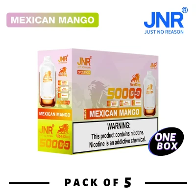 1 Box (5 pcs) Mexican Mango | JNR Lion King 50K Puffs Disposable Vape